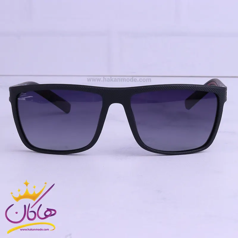 عینک آفتابی اوگا تمام فریم مشکی قرمز اورجینال کد 7605 | OGA