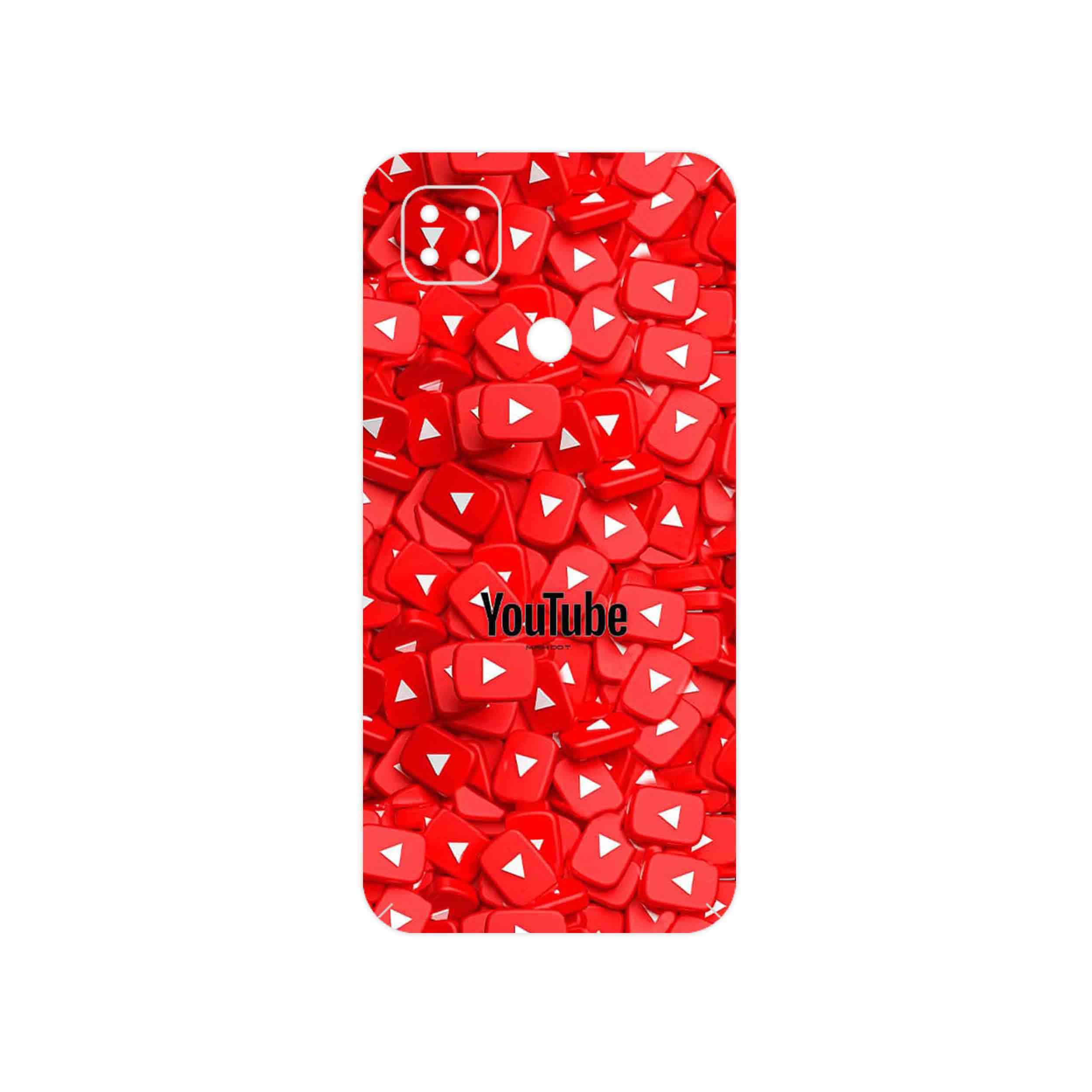 برچسب پوششی ماهوت مدل Youtube مناسب برای گوشی موبایل شیائومی Poco C31