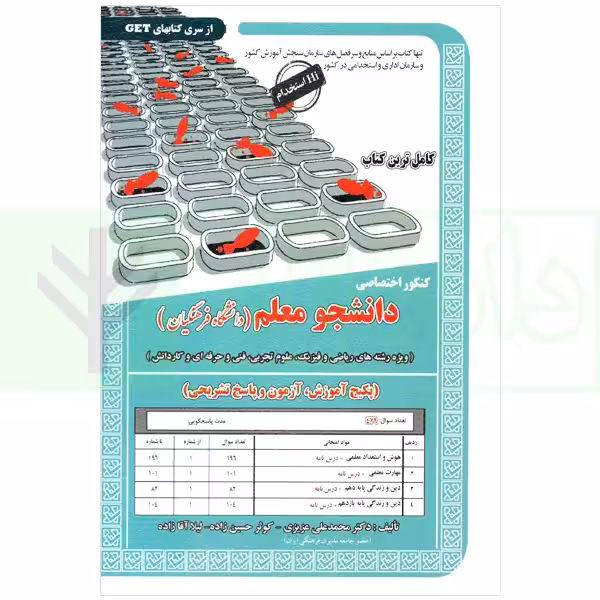 کنکور اختصاصی دانشجو معلم (ویژه رشته ریاضی، فیزیک، علوم تجربی و فنی حرفه ای و کاردانش) دانشگاه فرهنگیان | دکتر عزیزی