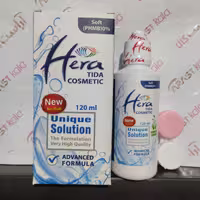 مایع لنز حرا Hera سری جدید unique Solution باجالنزی هدیه انقضا 2028
