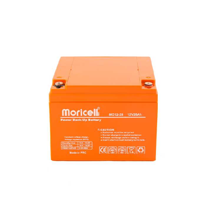 باتری موریسل 12 ولت 28 آمپر ساعت Moricell