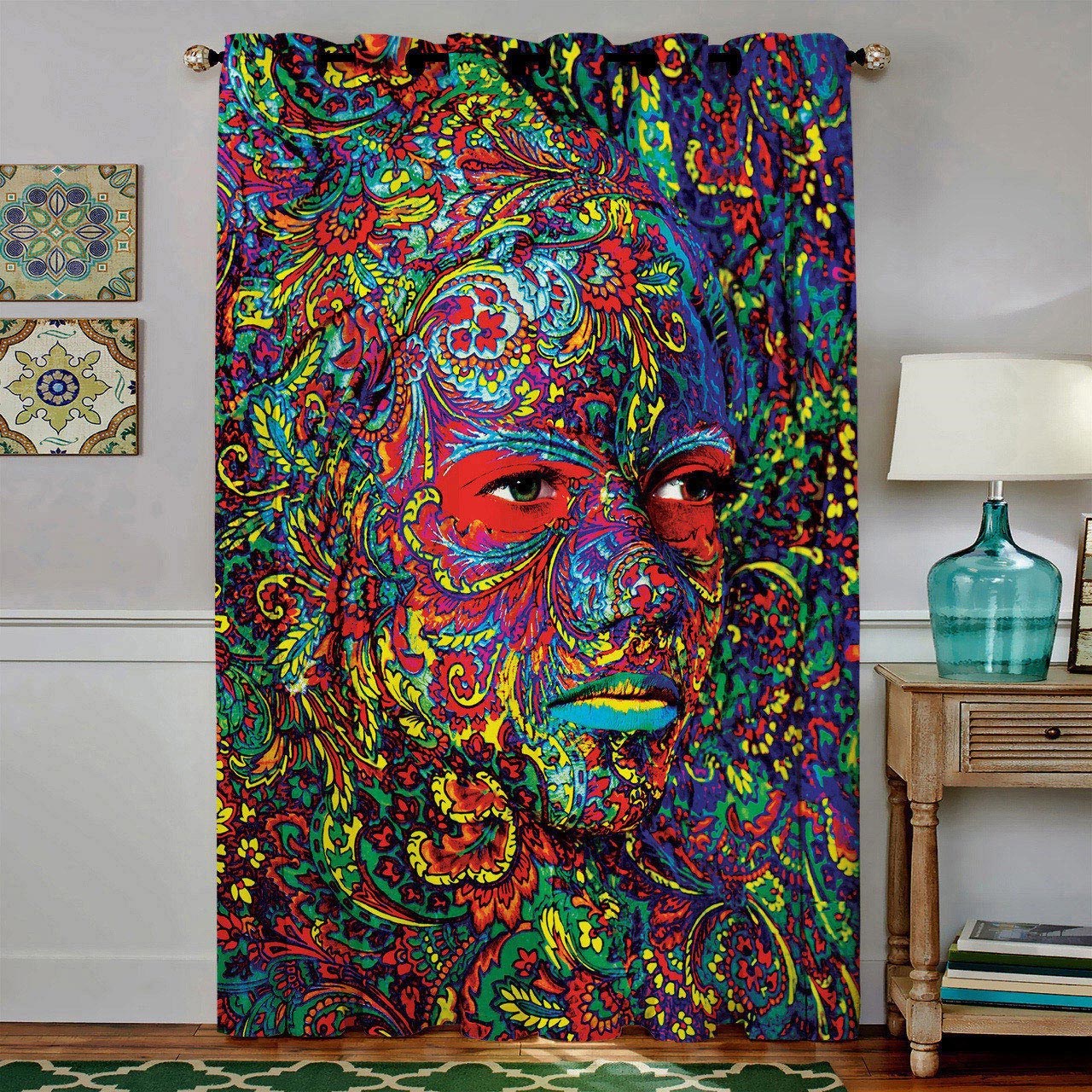 پرده مخمل رنس مدل C4-50030 ارتفاع 190 سانتی متر