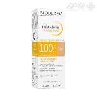 فلوئید ضد آفتاب رنگی بایودرما SPF 100 رنگ روشن حجم 40 میل