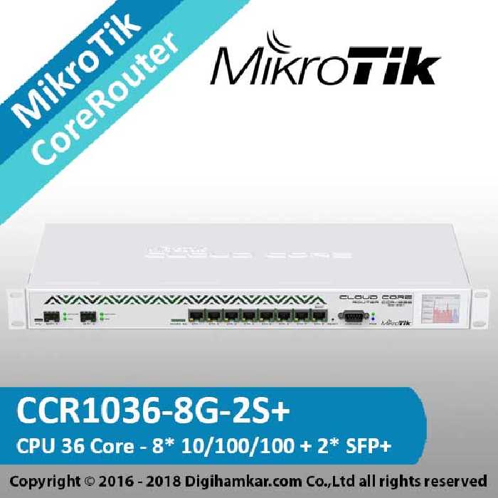 کر روتر میکروتیک مدل  CCR1036-8G-2S