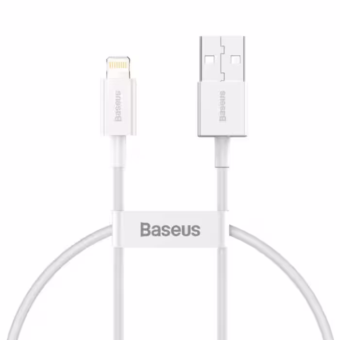 کابل لایتنینگ بیسوس Baseus Superior Series USB to iP CALYS-01 طول 25 سانتی متر و توان 2.4 آمپر