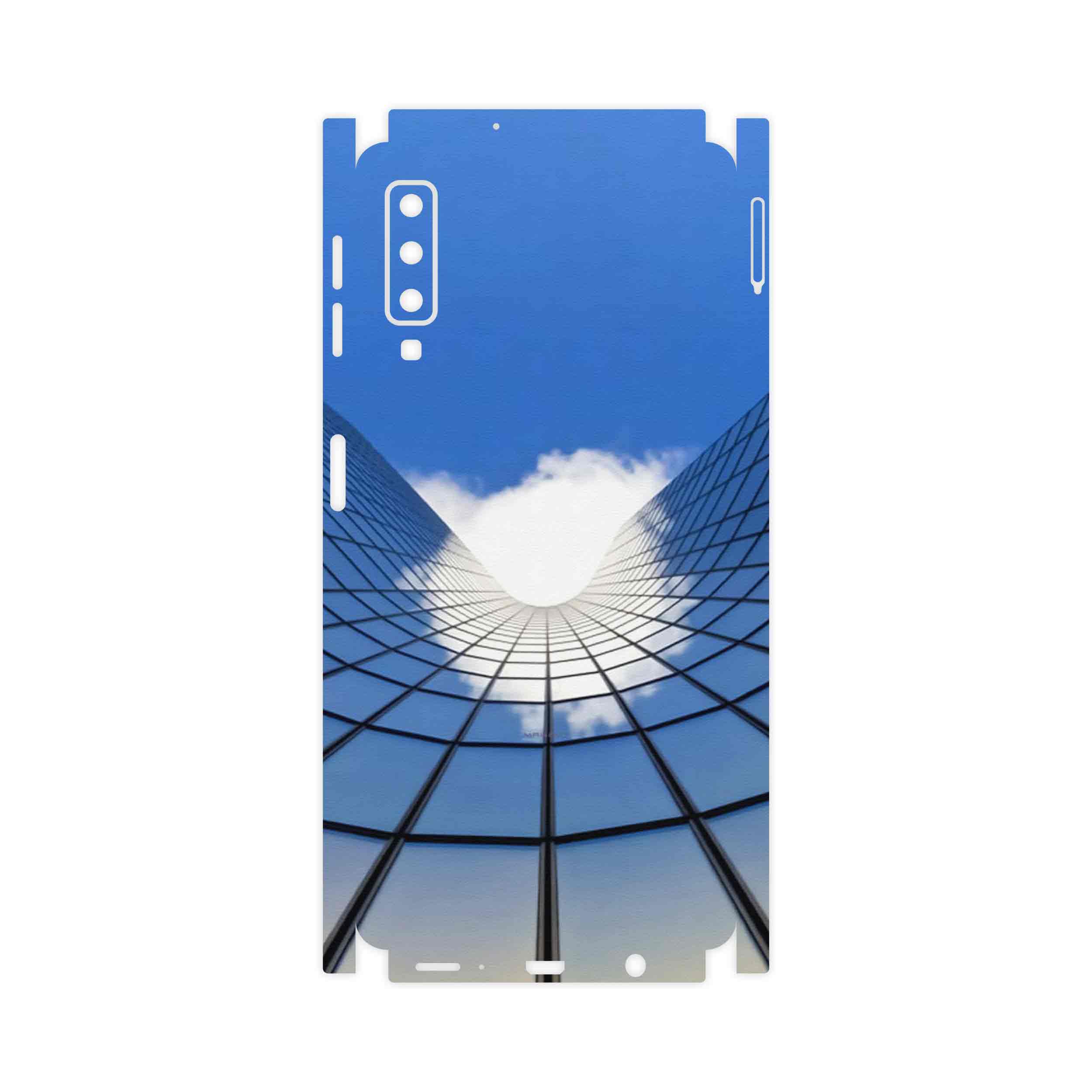 برچسب پوششی ماهوت مدل Glass skyscraper-FullSkin مناسب برای گوشی موبایل سامسونگ Galaxy A7 2018