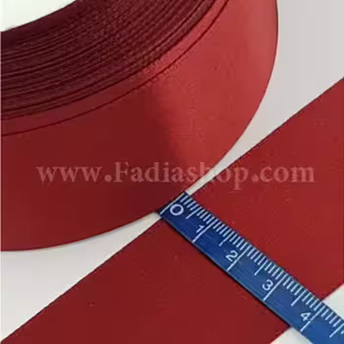 روبان 40 ساتن زرشکی روشن