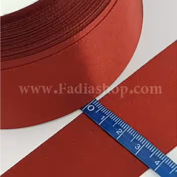 روبان 40 ساتن زرشکی روشن