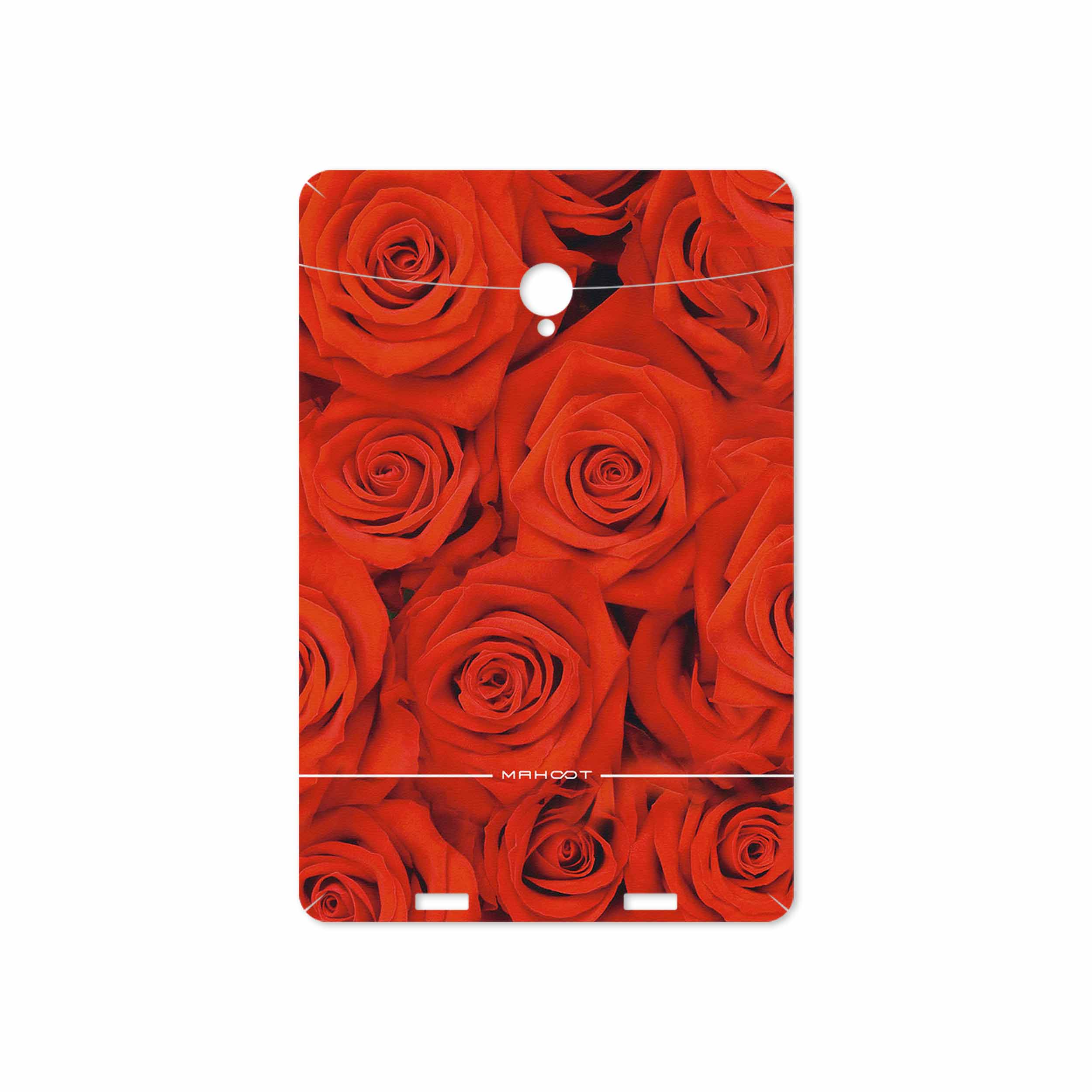 برچسب پوششی ماهوت مدل Red-Flower مناسب برای تبلت وریکو Unipad