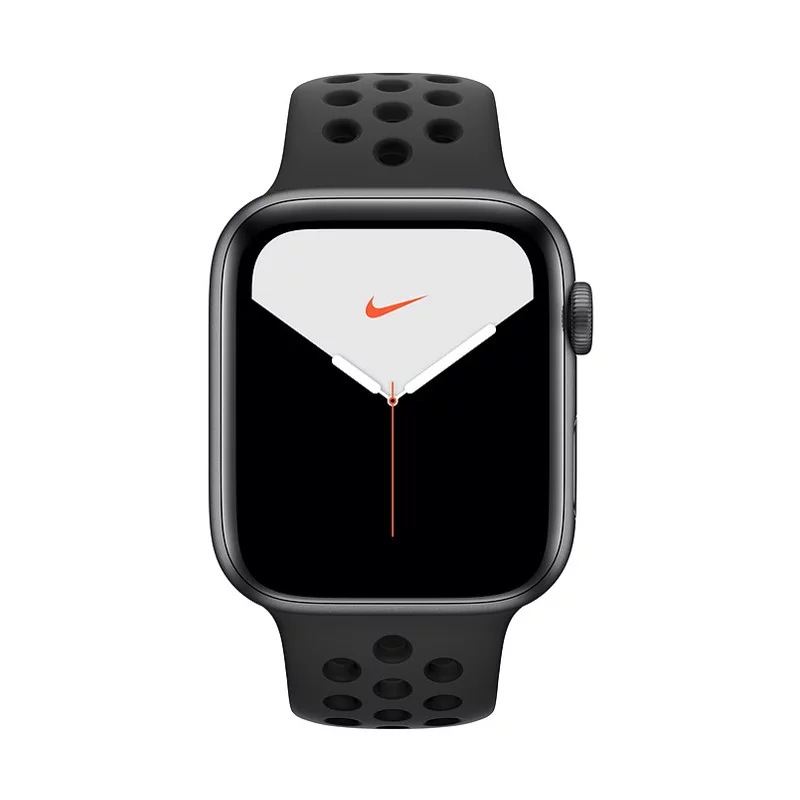 اپل واچ سری 5 مدل 44mm بدنه آلومینیوم به رنگ خاکستری با بند Nike Sport