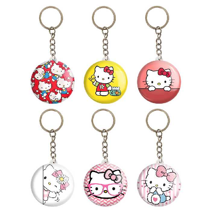 جاکلیدی خندالو طرح کیتی کد 125B مجموعه 6 عددی