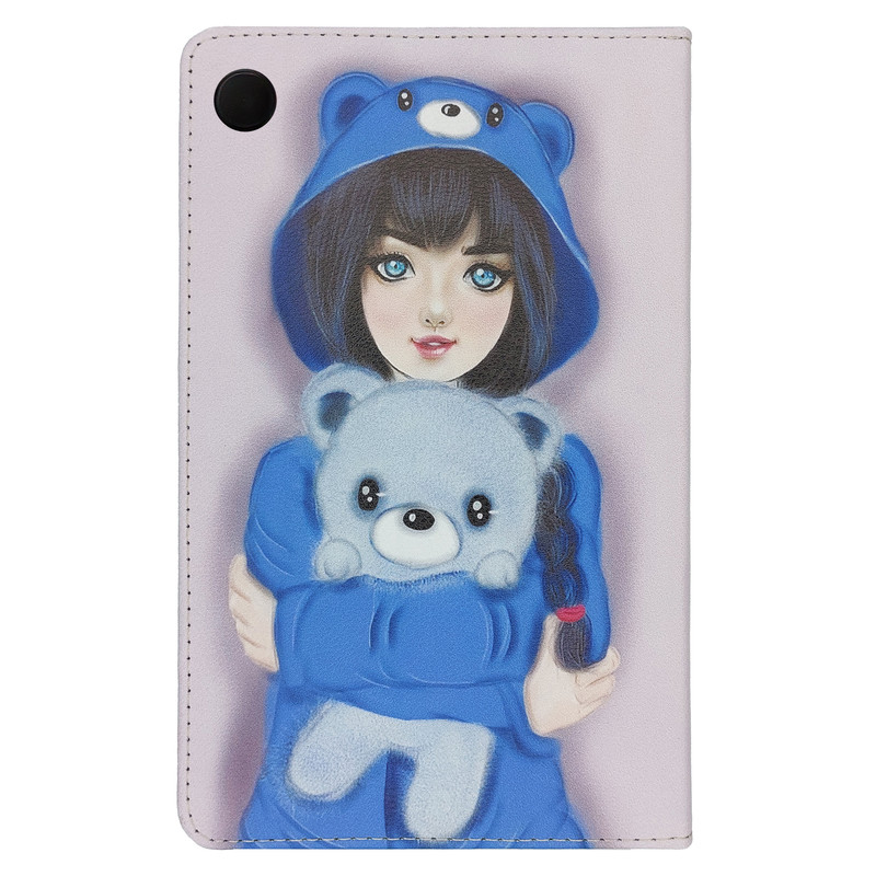 کیف کلاسوری مدل دختر فانتزی کد G-124 مناسب برای تبلت سامسونگ Galaxy Tab A9 / X115 | دیجی قاب دونی