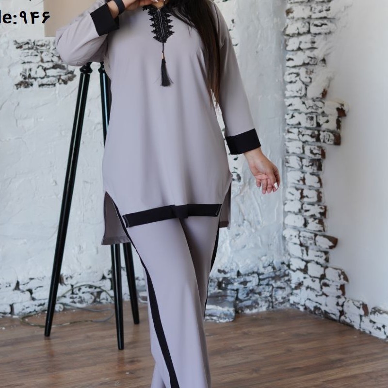 تونیک و شلوار طرح منگوله دار