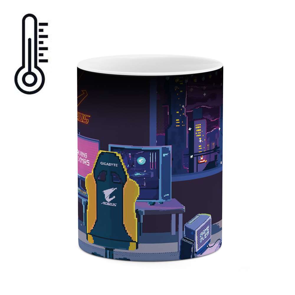 ماگ حرارتی طرح اتاق گیمینگ مدل mgp00382