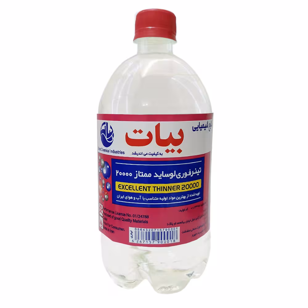 تینر فوری بیات مدل لوساید ممتاز کد 20000 حجم 1 لیتر