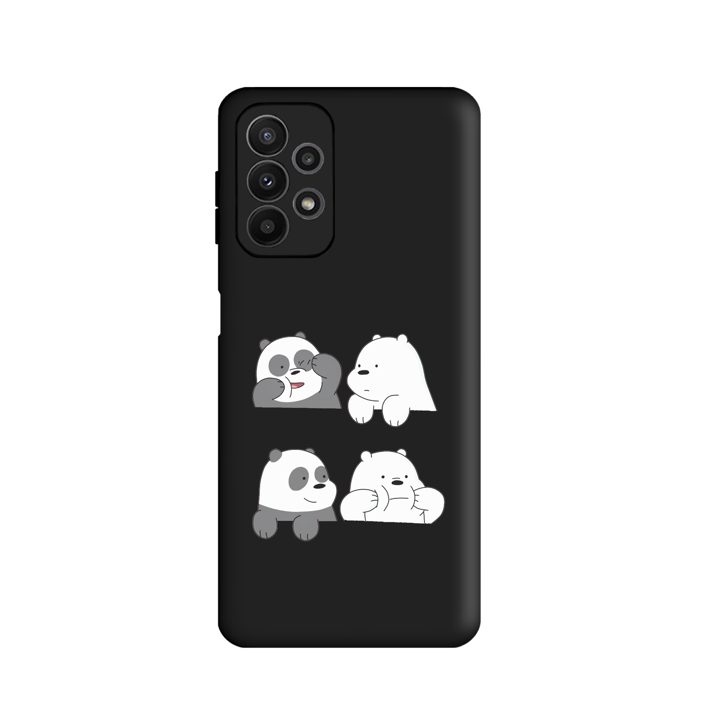 کاور طرح خرس کله فندقی کد u5829 مناسب برای گوشی موبایل سامسونگ Galaxy A33 