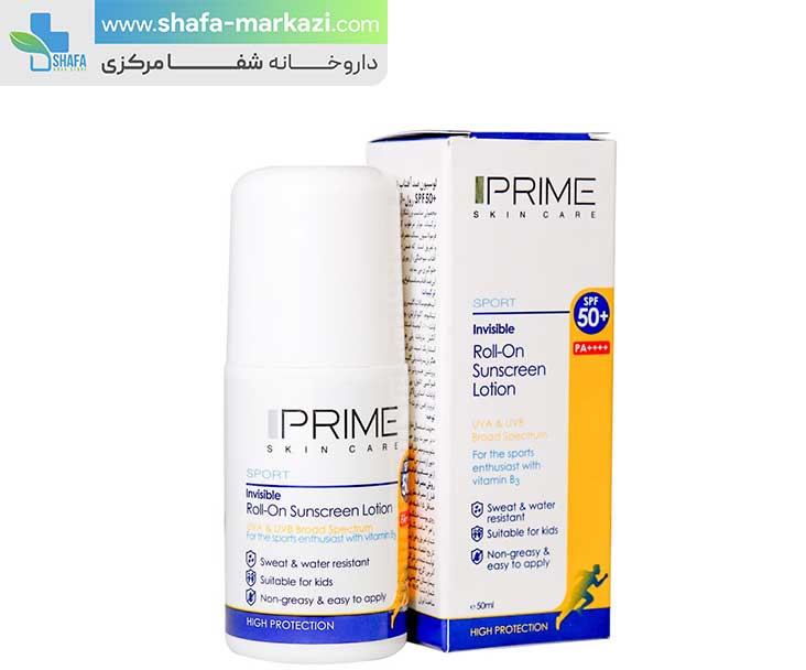 لوسیون ضد آفتاب رول آن SPF 50 پریم | PRIME roll on sunscreen SPF 50 lotion