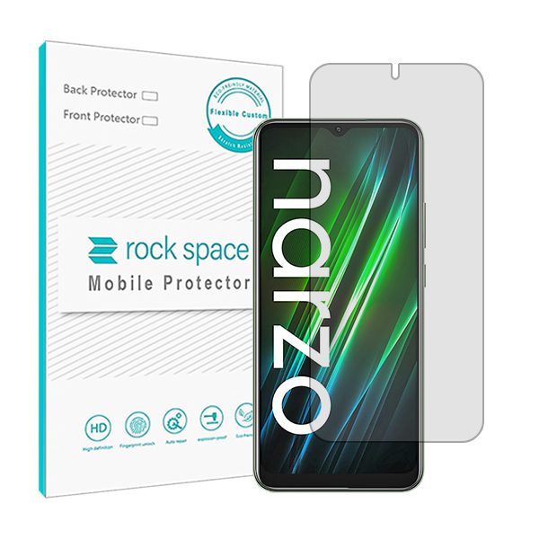گلس ریلمی Narzo 50i Prime مدل نانو هیدروژل شفاف برند راک اسپیس کد22672S