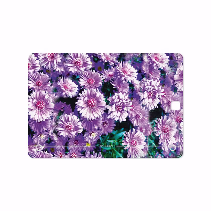 برچسب پوششی ماهوت مدل Purple-Flower مناسب برای تبلت سامسونگ Galaxy Tab A 9.7 2015 T550