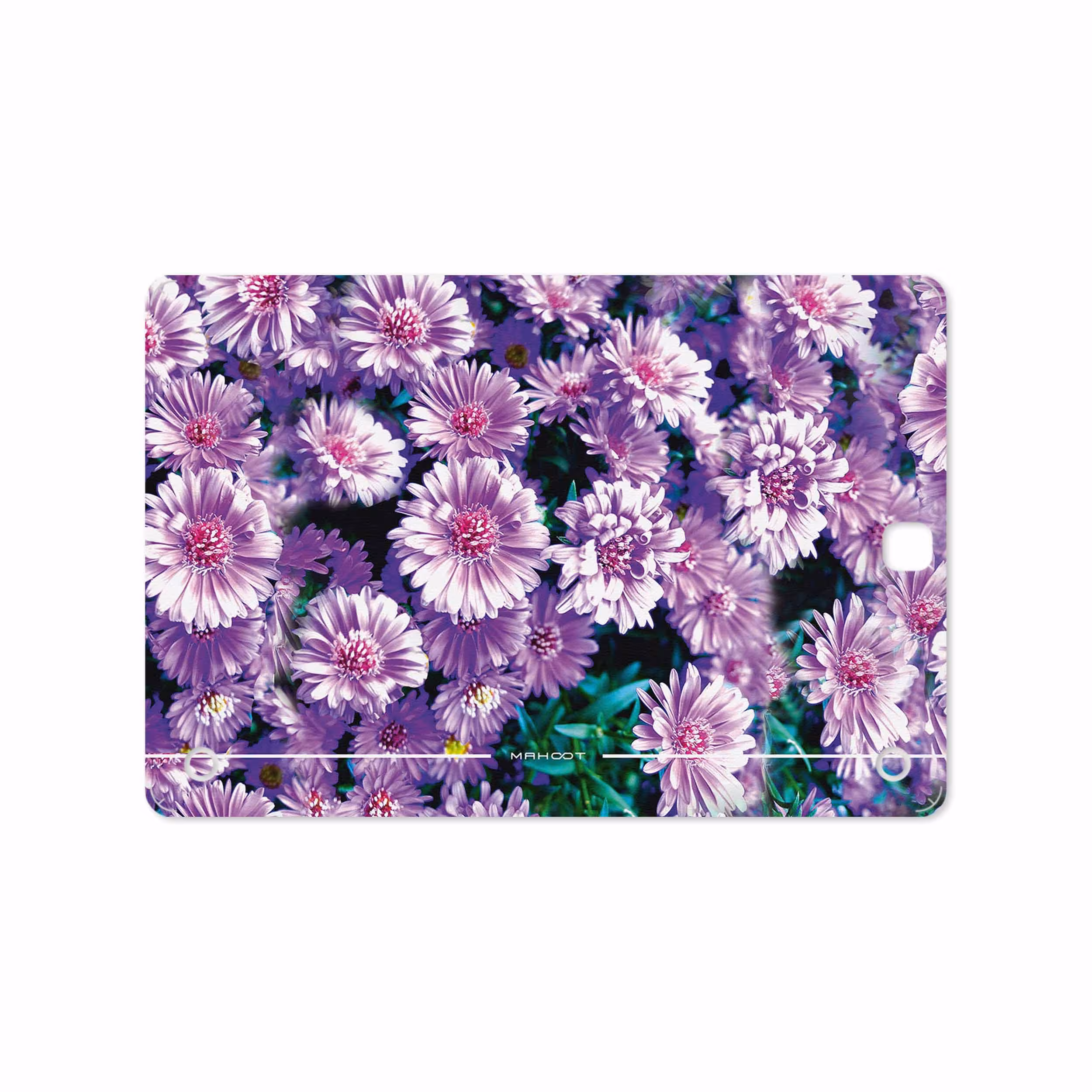 برچسب پوششی ماهوت مدل Purple-Flower مناسب برای تبلت سامسونگ Galaxy Tab A 9.7 2015 T550