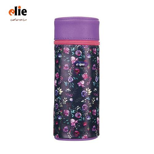 جامدادی استوانه کلیپس طرح گل