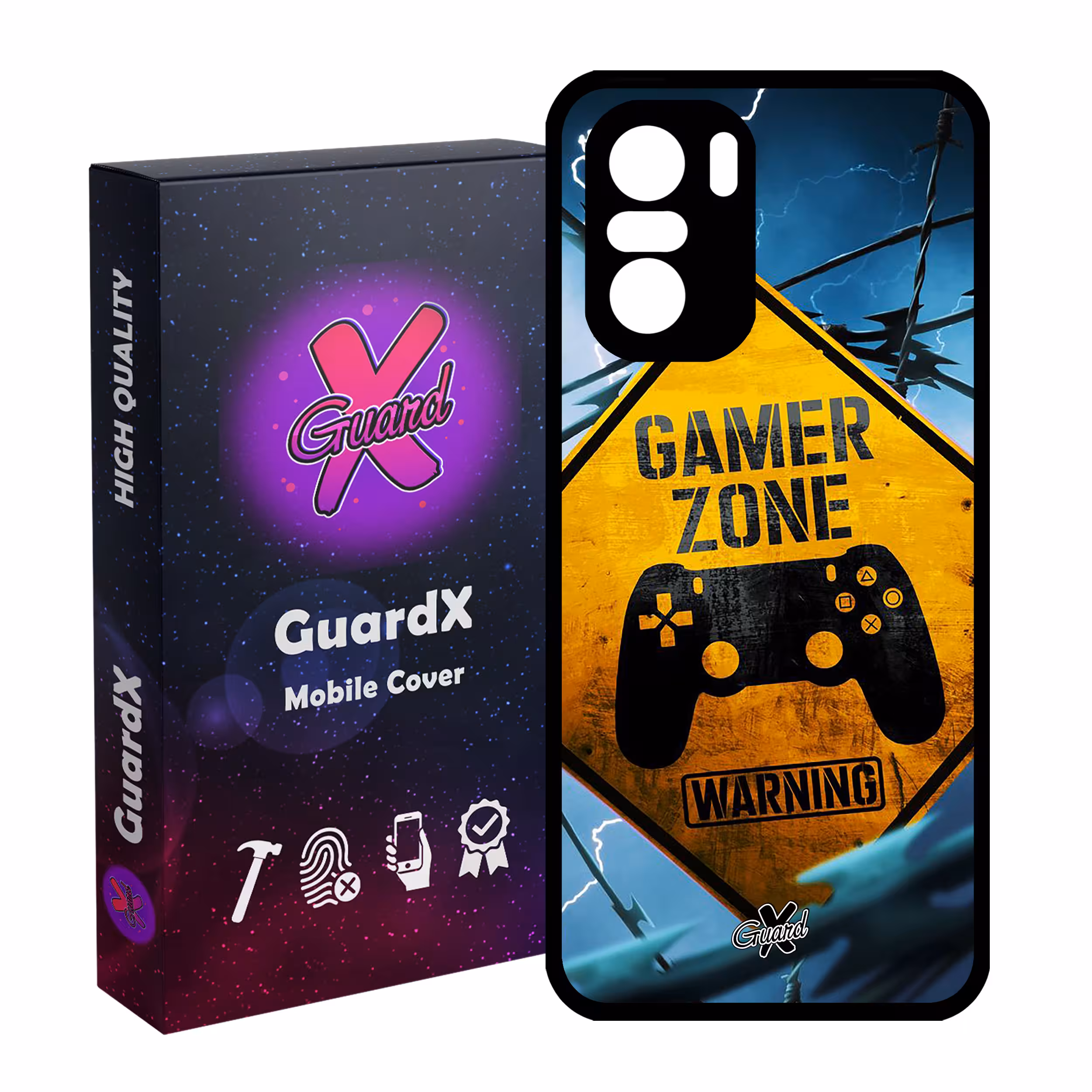 کاور گارد ایکس طرح Gamer مدل Glass10015 مناسب برای گوشی موبایل شیائومی Poco F3/MI 11X/MI 11X Pro/Redmi K40/K40 Pro