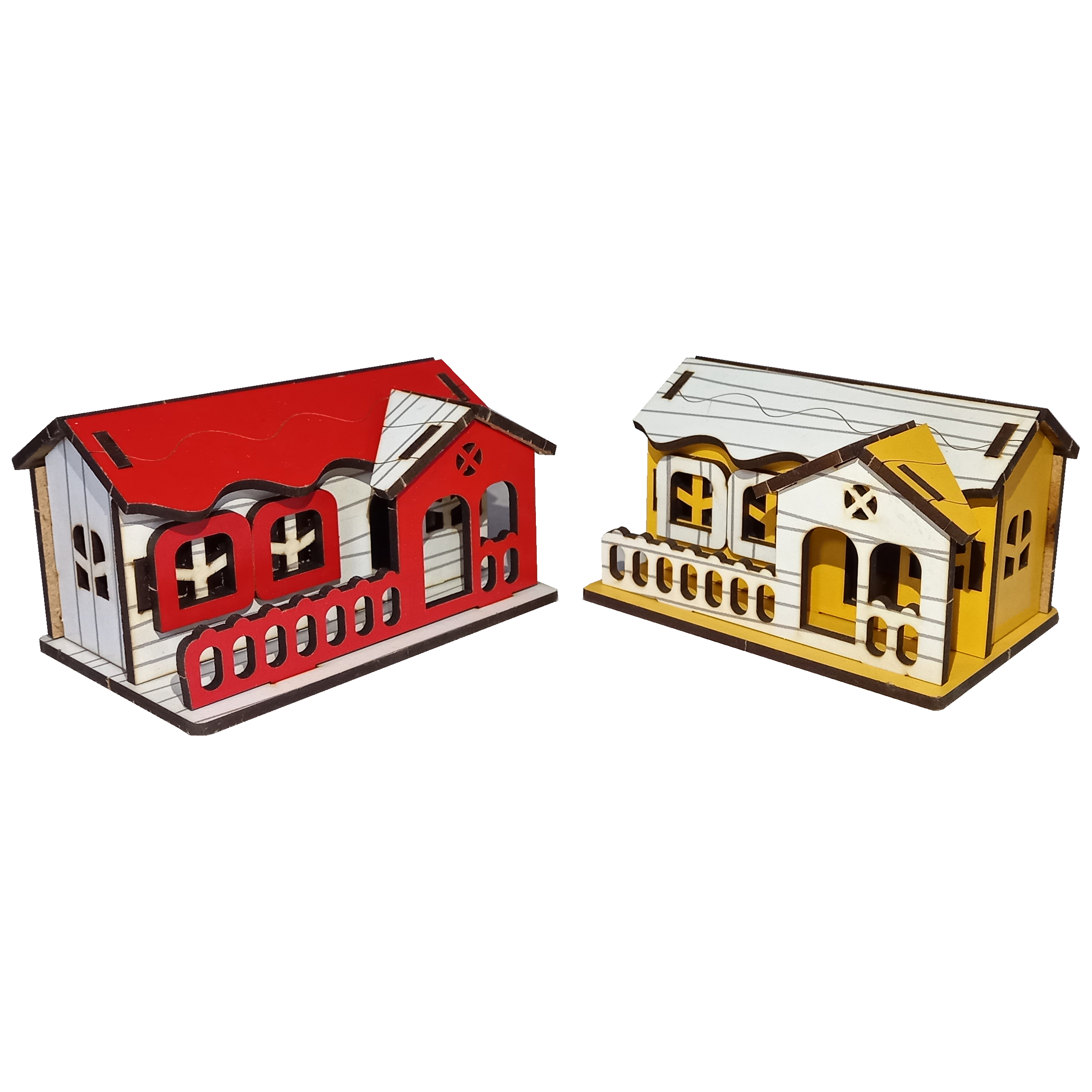 دکوری مدل کلبه تک پنجره و دو پنجره کد 002 مجموعه 2 عددی