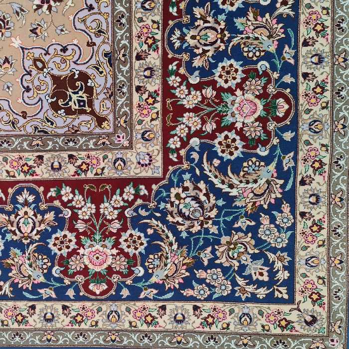 فرش دستبافت نه متری مدل اصفهان داوری کد 100