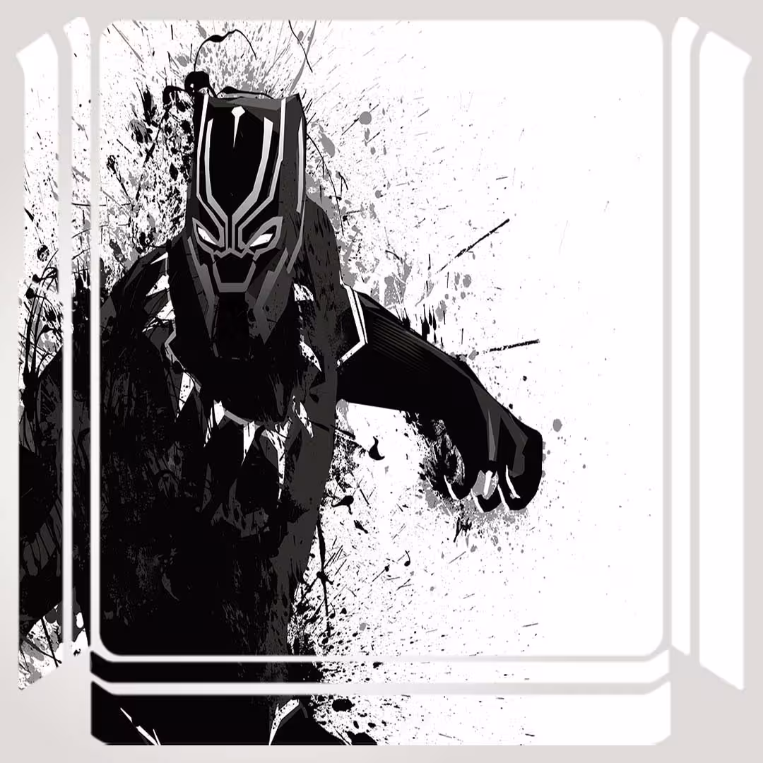 برچسب پلی استیشن ۴ مدل black panther fan artwork کد PSS-315 