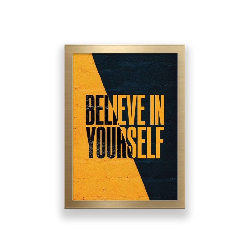 تابلو طرح believe in yourself | دنیای قاب