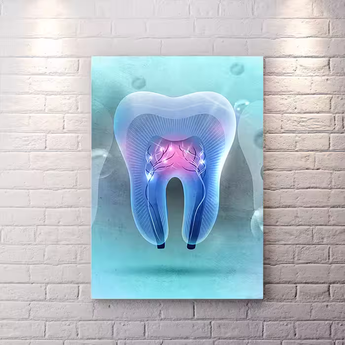 تابلو اتاق انتظار مطب دندانپزشکی BAs-6795