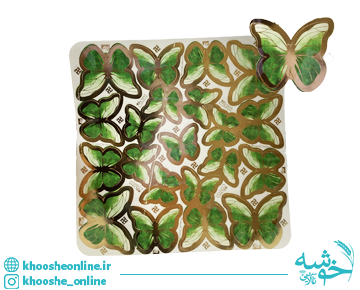 تاپر پروانه سبز دور طلایی