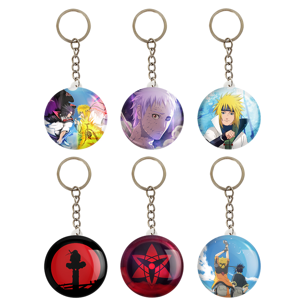 جاکلیدی خندالو مدل انیمه ناروتو کد 438A مجموعه 6 عددی