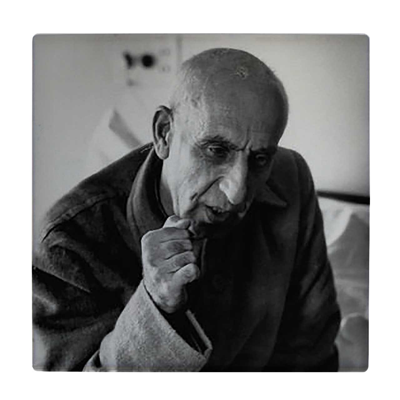 کاشی طرح پرتره دکتر مصدق مدل لوحی کد klh1470