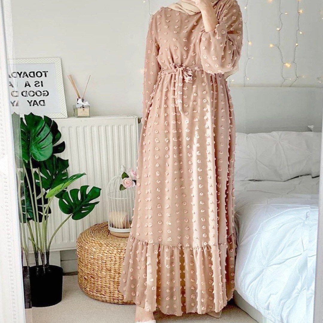 پیراهن عروسکی ماکسی طلا