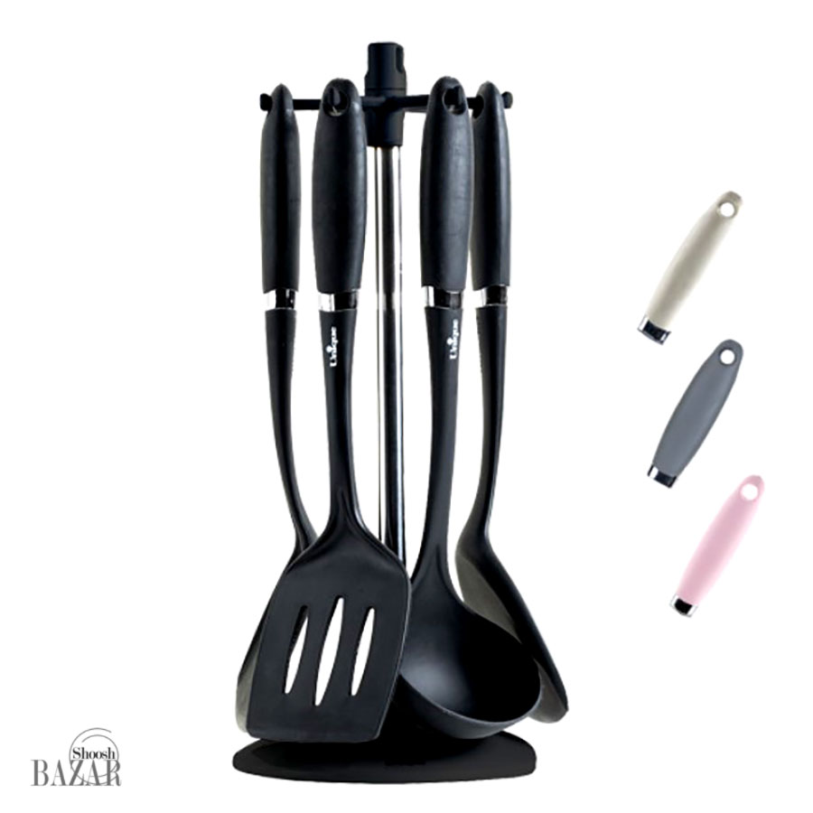 ست کفگیر و ملاقه تفلون 7 پارچه یونیک کد 1100