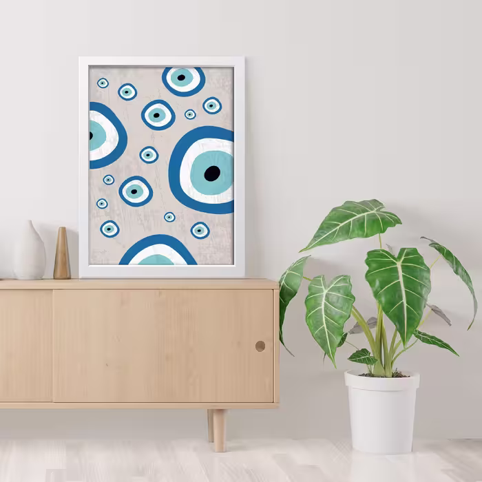تابلو مدل Evil Eye کد m2605-w