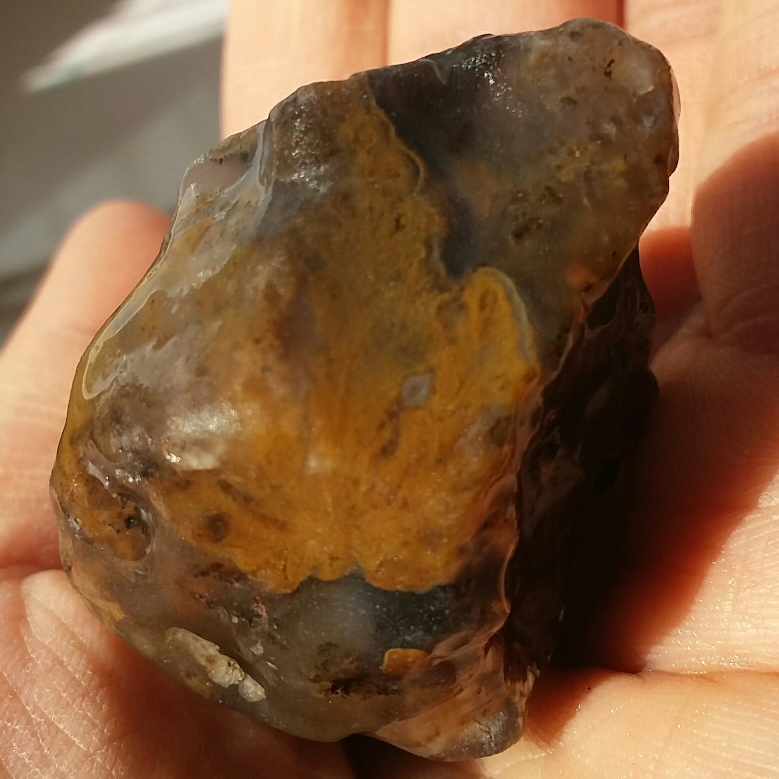 سنگ راف عقیق شجر زرد کمیاب دیدنی کاملا طبیعی شاهکار خلقت