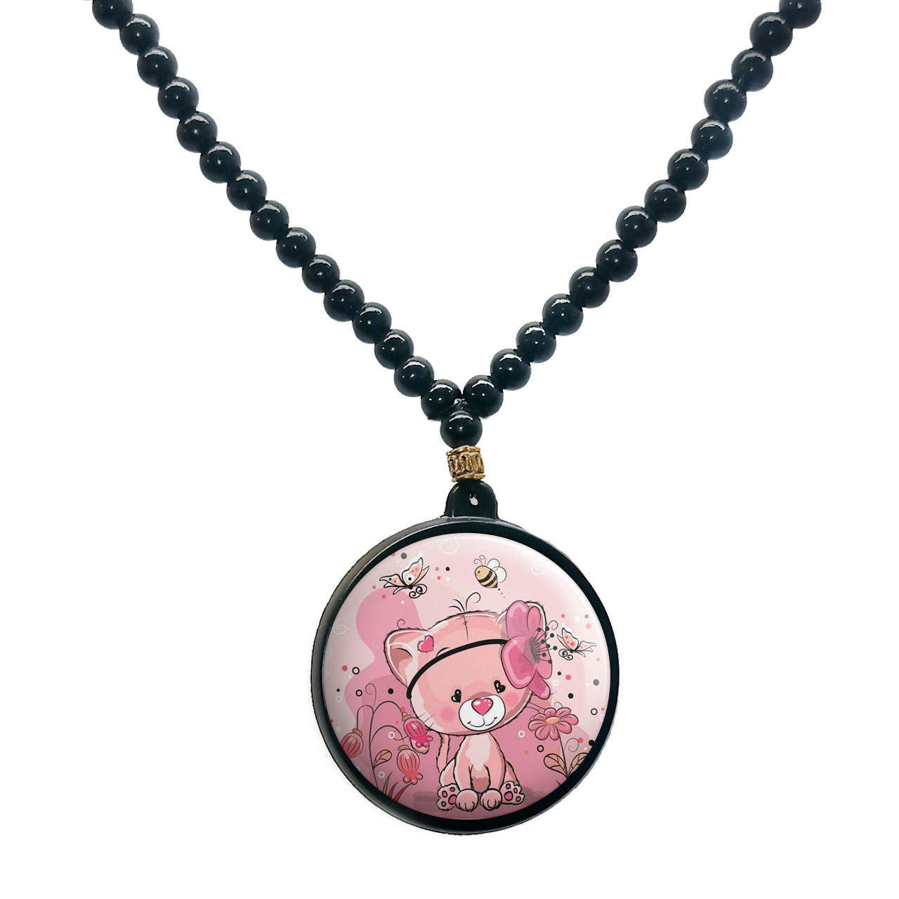 گردنبند پرمانه طرح بامزه و ناز کد pmd.575 مدل دو طرفه