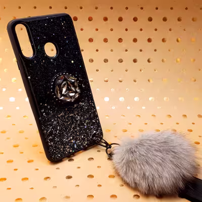 کاور طرح ستاره کد 01 مناسب برای گوشی موبایل سامسونگ Galaxy A20s به همراه بند و پایه نگهدارنده