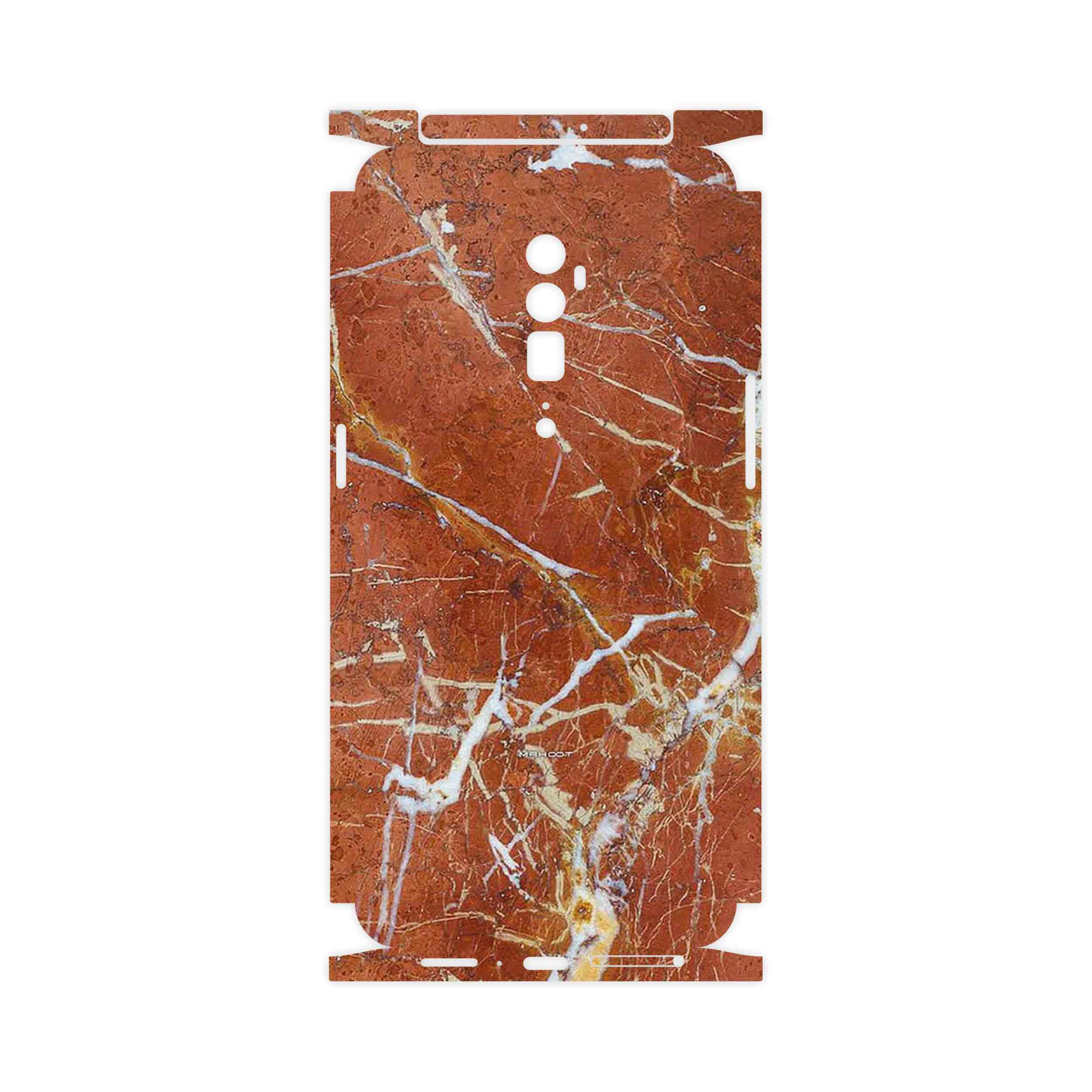 برچسب پوششی ماهوت مدل Red Marble-FullSkin مناسب برای گوشی موبایل اپو RENO 10X