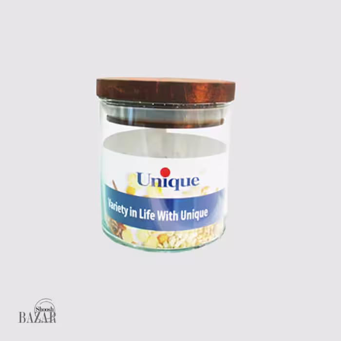 بانکه ادویه 600 شیشه ای در چوبی کد UN-1276