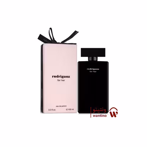 عطر ادکلن زنانه نارسیسو رودریگز مشکی فراگرنس ورد ردریگز فور هر (Fragrance World Narciso Rodriguez for Her Eau de Toilette) جعبه صورتی