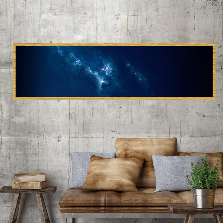 تابلو بکلیت طرح کهکشان و ستارگان مدل کشیده T-7813