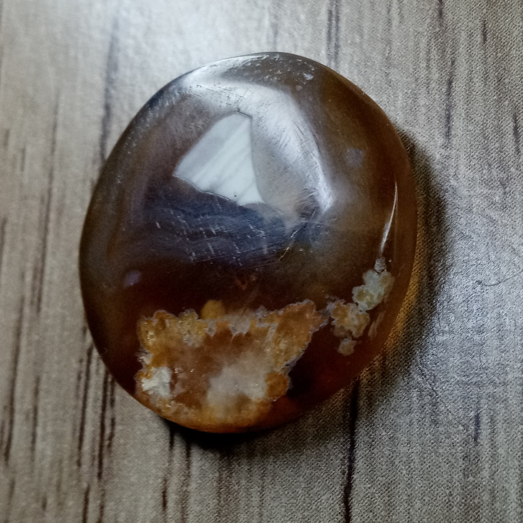 نگین گردن بند عقیق کبود شجر دار 