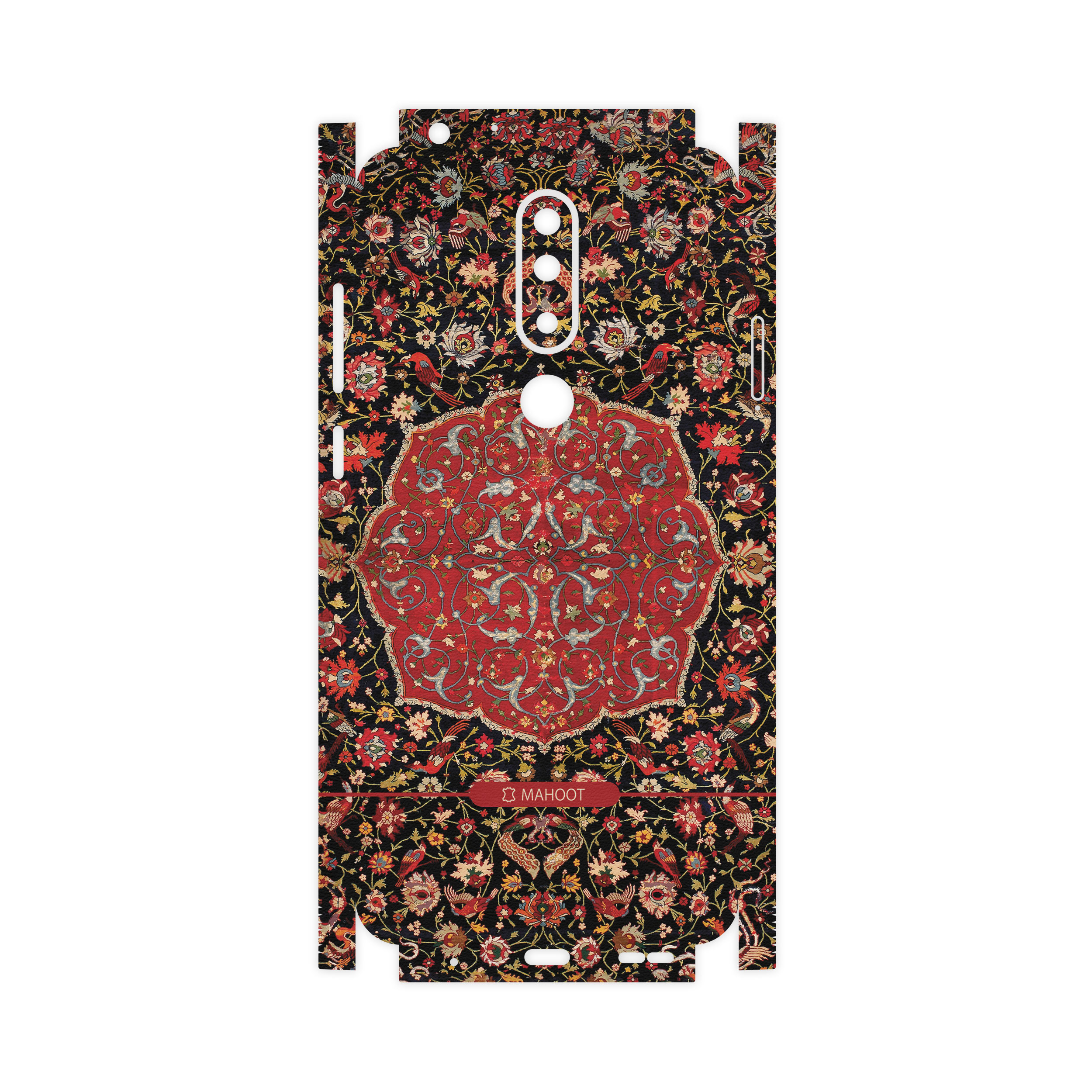 برچسب پوششی ماهوت مدل Persian-Carpet-Red-FullSkin مناسب برای گوشی موبایل نوکیا 5.1 Plus