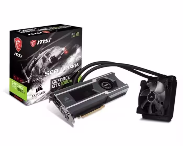 کارت گرافیک ام اس آی GTX 1080 TI SEA HAWK X