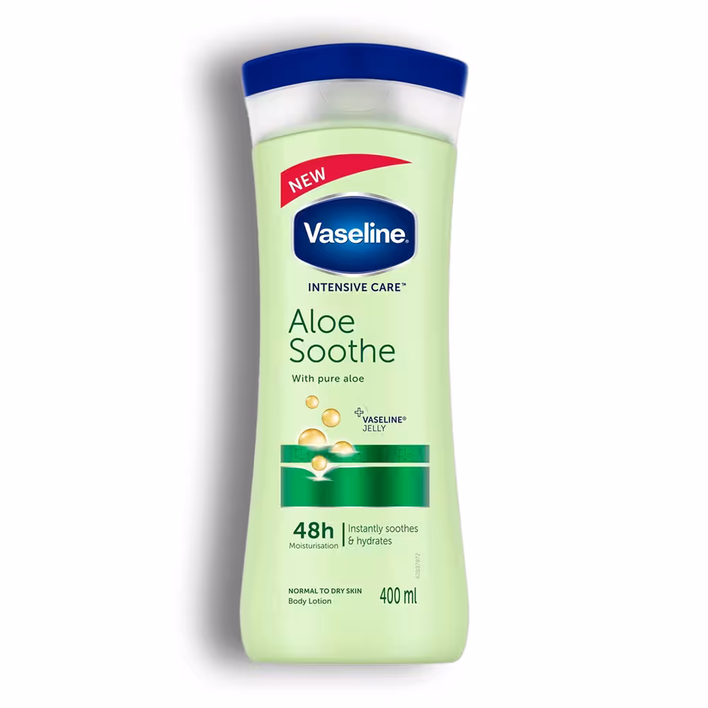 لوسیون بدن آلوئه ورا وازلین Vaseline® Intensive Care Aloe Fresh