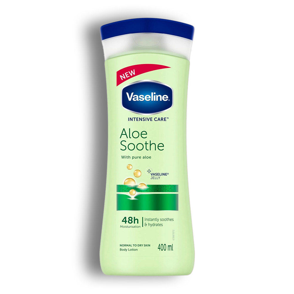 لوسیون بدن آلوئه ورا وازلین Vaseline® Intensive Care Aloe Fresh