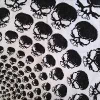 دستمال سر و گردن طرح اسکلت